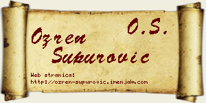 Ozren Supurović vizit kartica